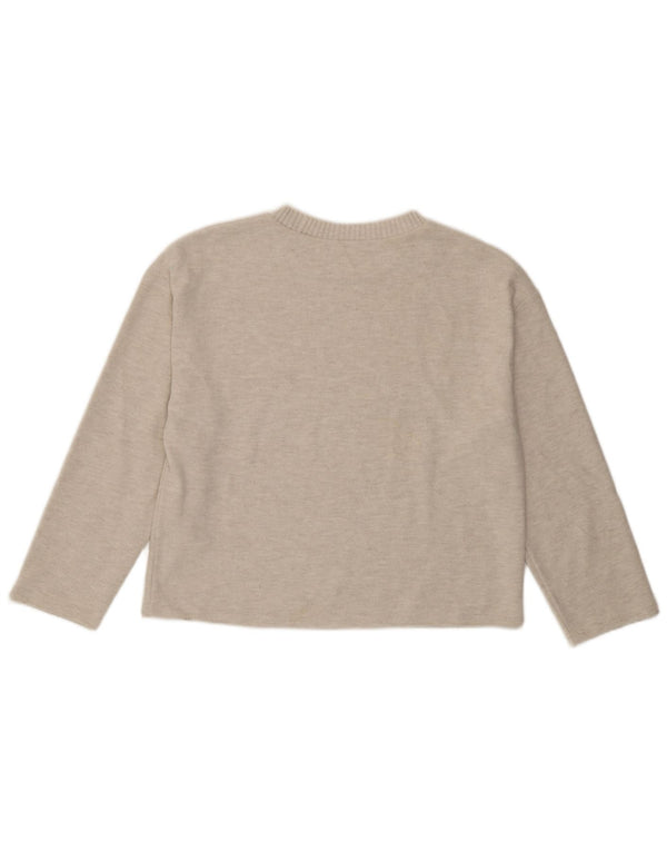 Zara Γυναικεία Μπλούζα Τοπ UK 14 Medium Beige Polyester
