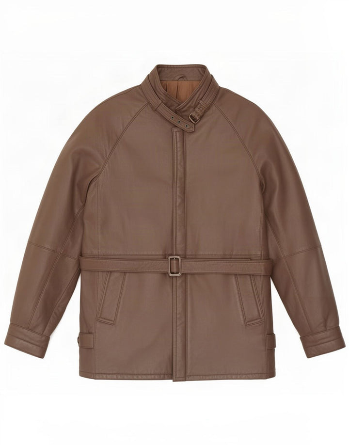 Vintage Ανδρικό Δερμάτινο Μπουφάν UK 36 Small Brown