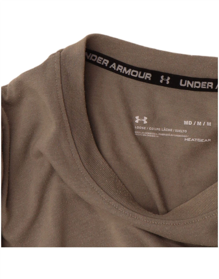 Γραφικό T-Shirt Ανδρικό Heat Gear UNDER Armour Top Medium Grey