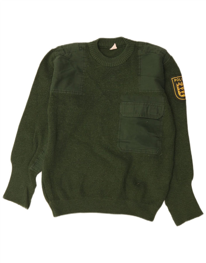 Ανδρικό πουλόβερ Vintage Graphic Crew Neck Jumper IT 50 Medium Green