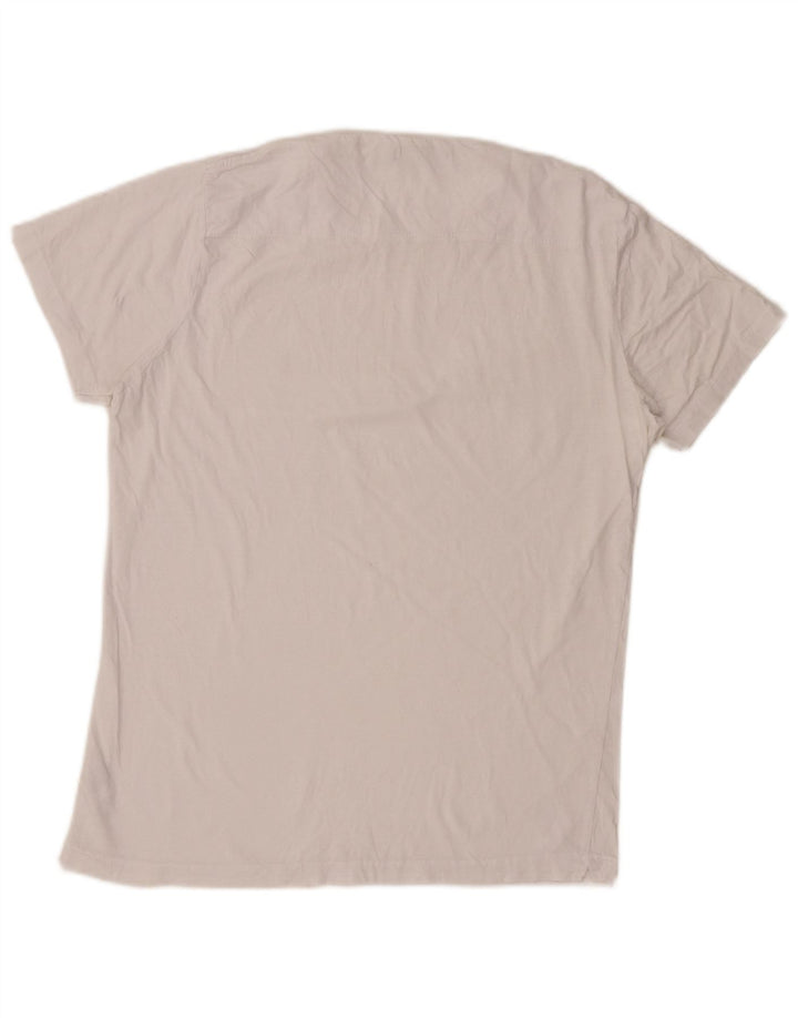 ΓΑΛΛΙΚΗ ΣΥΝΔΕΣΗ Γυναικείο T-Shirt Top UK 12 μεσαίο λευκό βαμβακερό