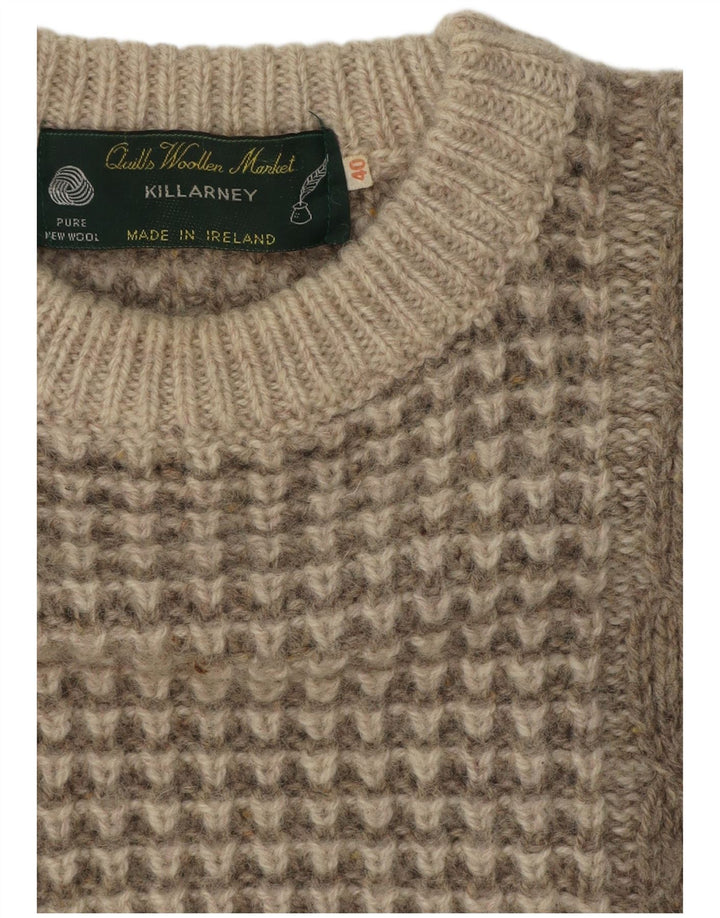 Ανδρικό πουλόβερ Killarney Boat Neck Jumper UK 40 Medium Beige New Wool