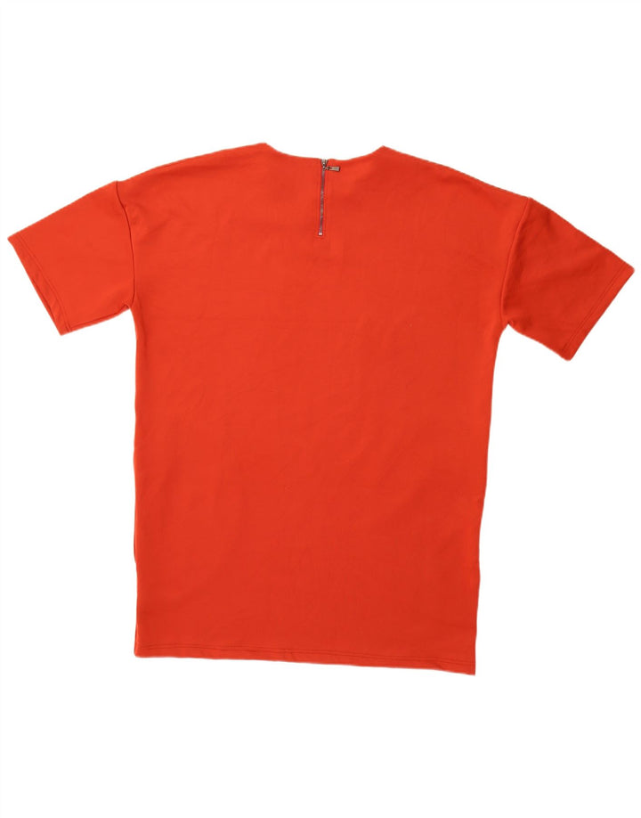 Topshop Γυναικείο T-Shirt Φόρεμα UK 12 Medium Red Polyester