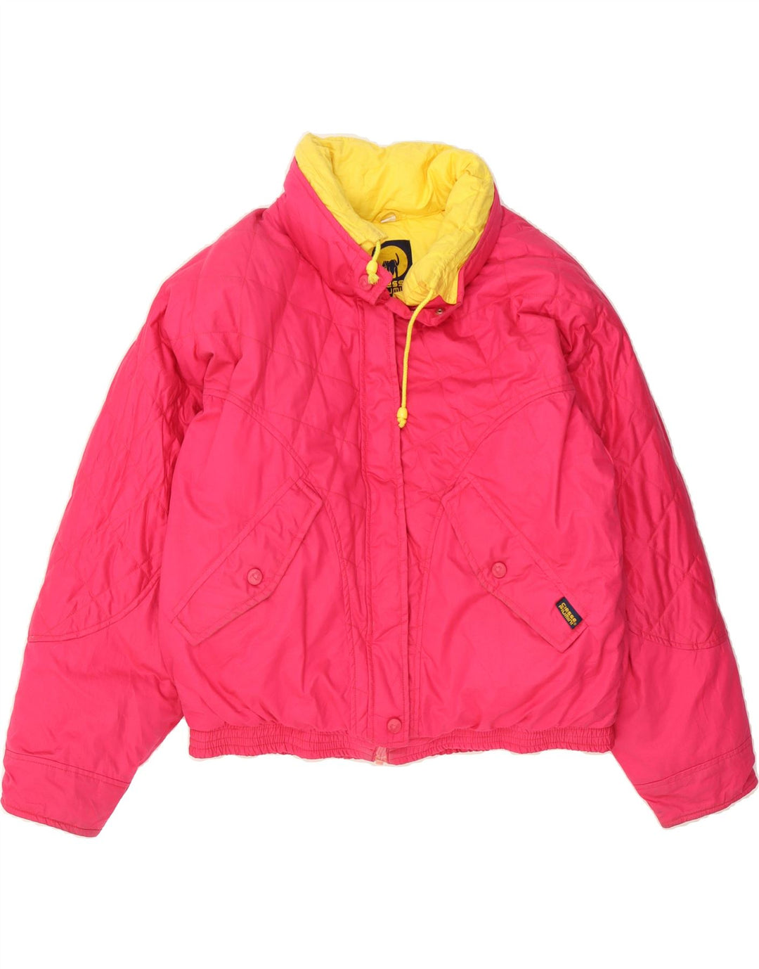 CIESSE PIUMINI Womens Padded Jacket IT 46 Large Pink Cotton Vintage Ciesse Piumini and Second-Hand Ciesse Piumini from Messina Hembry 