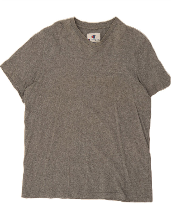 CHAMPION Mens T-Shirt Top 2XL Grey Vintage Champion and Second-Hand Champion from Messina Hembry 