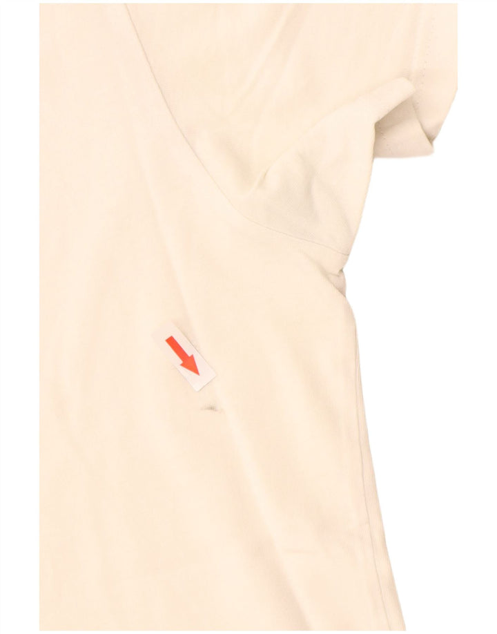 G-Star Ανδρικό γραφικό T-Shirt Top μεγάλο λευκό βαμβακερό