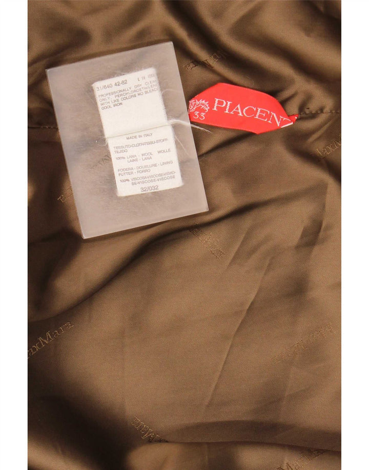 Max Mara Γυναικείο Oversized Πανωφόρι UK 12 Μαλλί μεσαίου καφέ