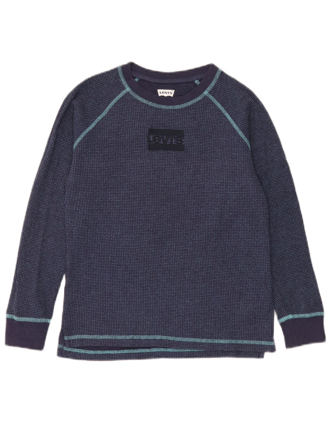 Levi's Boys Top Μακρυμάνικο 11-12 ετών Navy Blue Cotton
