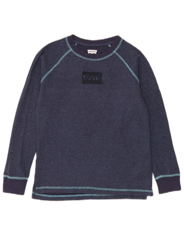 Levi's Boys Top Μακρυμάνικο 11-12 ετών Navy Blue Cotton