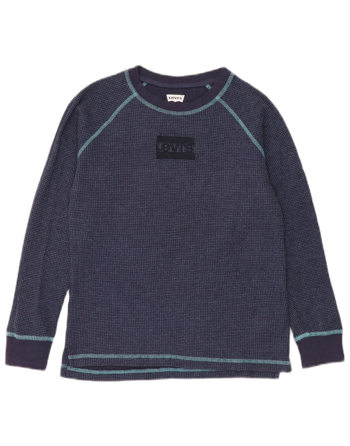 Levi's Boys Top Μακρυμάνικο 11-12 ετών Navy Blue Cotton