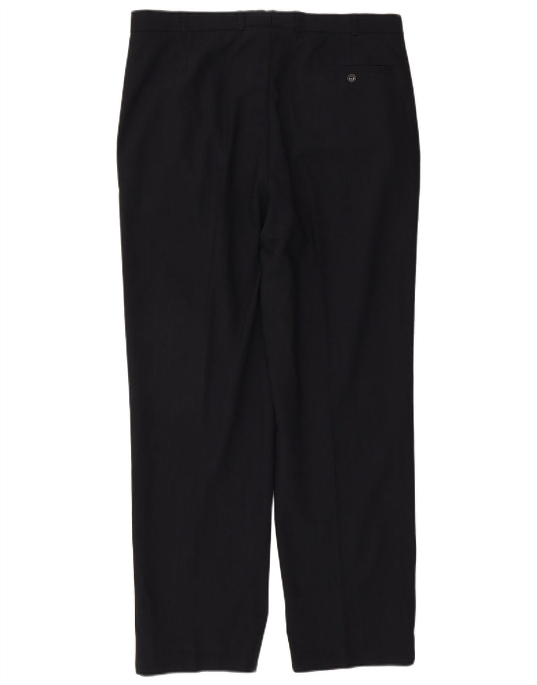 Marks & Spencer Ανδρικό παντελόνι με καρφίτσα W36 L31 Navy Blue Polyester