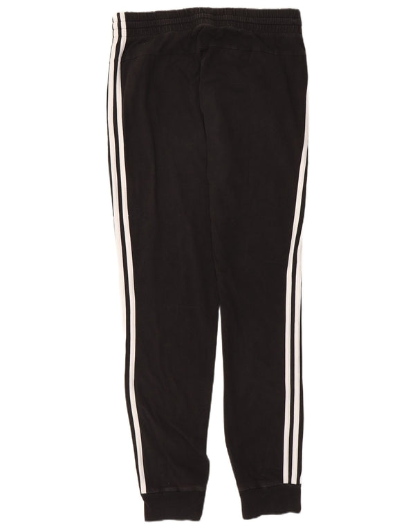 Γυναικεία αθλητική φόρμα ADIDAS Παντελόνι Joggers UK 12/14 Μεσαίο μαύρο βαμβακερό
