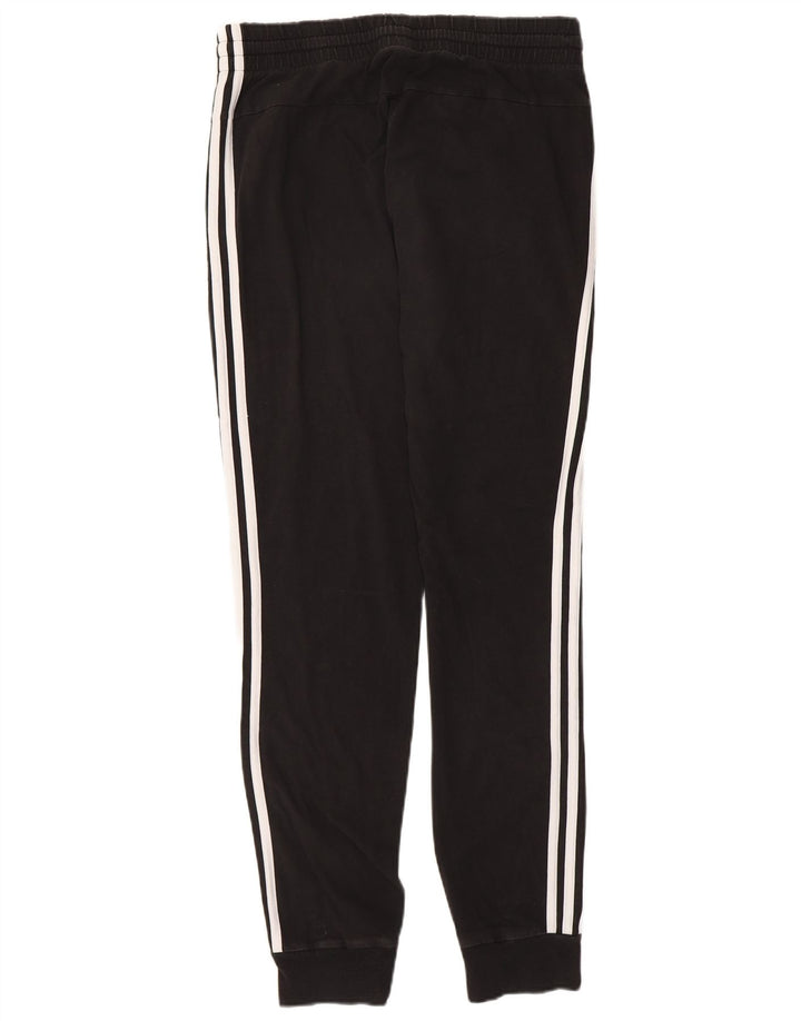 Γυναικεία αθλητική φόρμα ADIDAS Παντελόνι Joggers UK 12/14 Μεσαίο μαύρο βαμβακερό