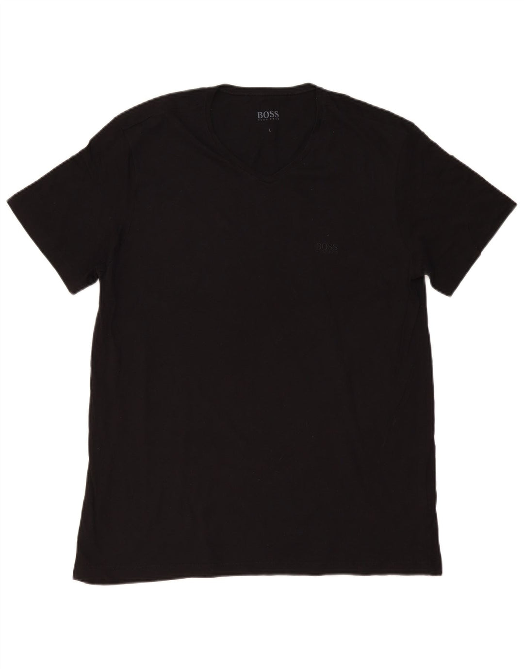 Ανδρικό T-Shirt HUGO BOSS Top Large Μαύρο Βαμβακερό