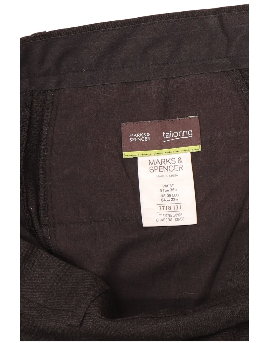 Ανδρικό ίσιο παντελόνι Marks & Spencer W36 L33 Grey Polyester