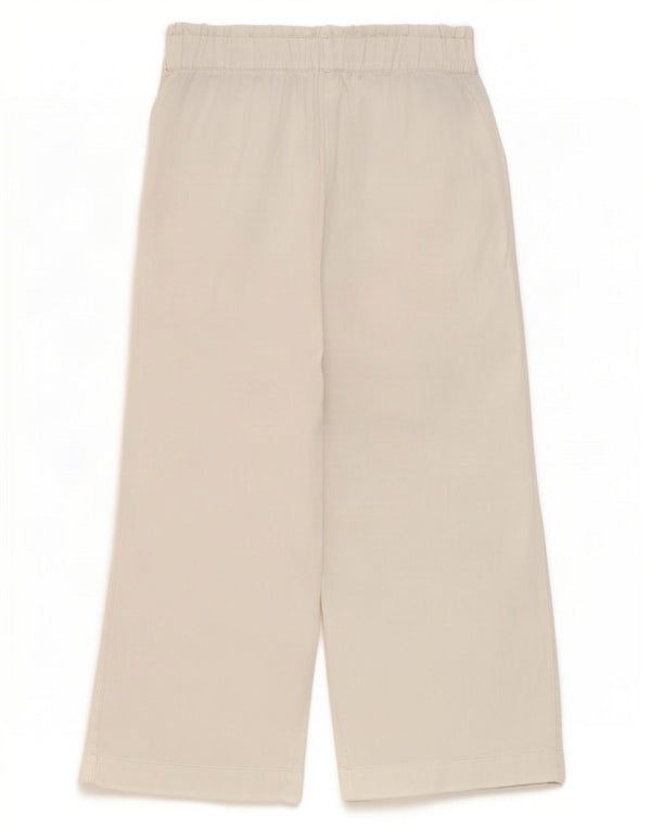 Marks & Spencer Γυναικείο ίσιο casual παντελόνι UK 10 Small W27 L30 White