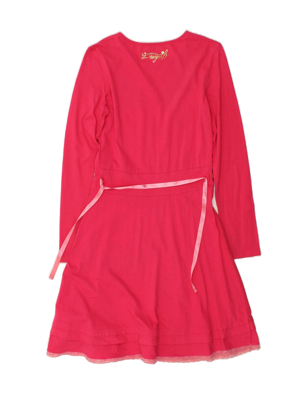 DESIGUAL Girls A-Line Dress 13-14 Years Pink Floral | Vintage Desigual | Thrift | Second-Hand Desigual | Used Clothing | Messina Hembry 