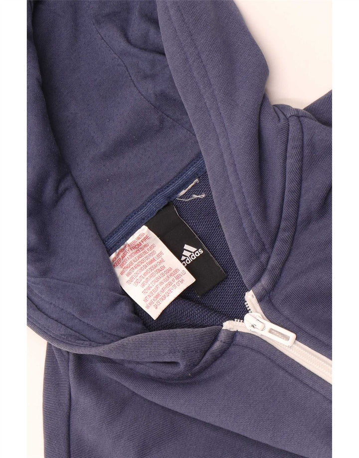 Ανδρικό πουλόβερ με κουκούλα με φερμουάρ Adidas Small Blue