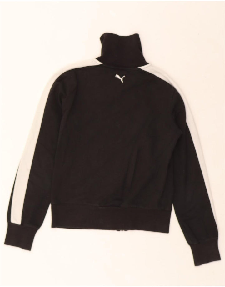 PUMA Womens Tracksuit Top Jacket UK 12 Medium  Black Colourblock Cotton Vintage Puma and Second-Hand Puma from Messina Hembry 