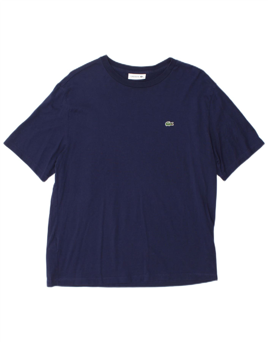 Γυναικείο T-Shirt Lacoste Top Size 38 Medium Navy Blue από βαμβάκι