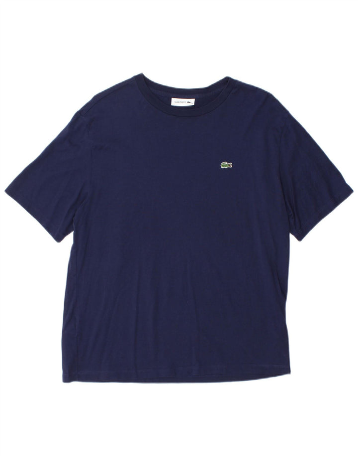 Γυναικείο T-Shirt Lacoste Top Size 38 Medium Navy Blue από βαμβάκι