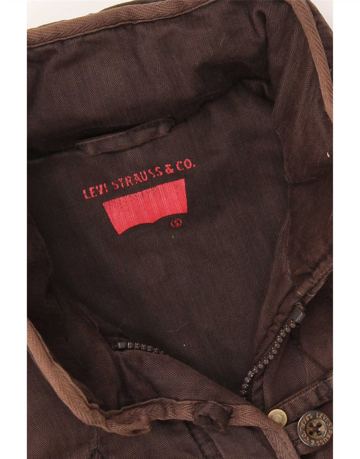Γυναικείο τζάκετ Levi's Windbreaker UK 10 Small Brown Ψαροκόκκαλο