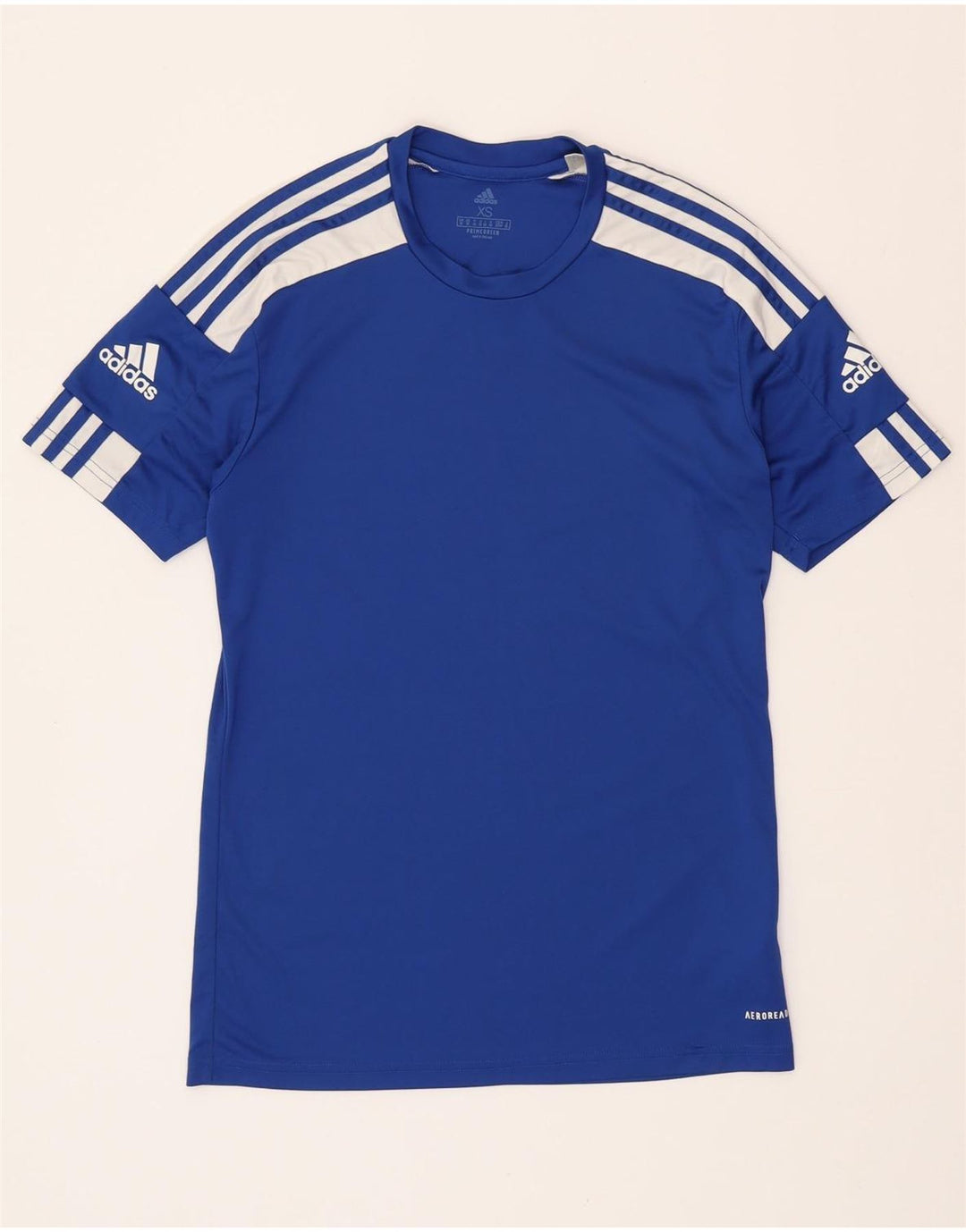 Ανδρικό T-Shirt Aeroready ADIDAS Top XS Blue Colorblock Polyester