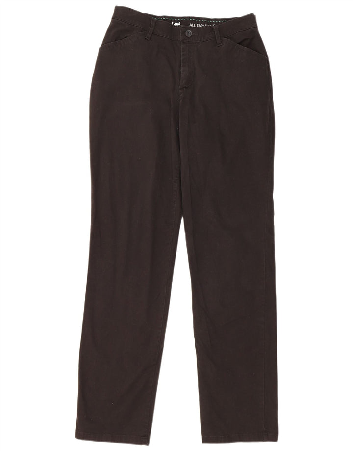 Γυναικείο ίσιο casual παντελόνι LEE US 4 Small W28 L31 μαύρο βαμβακερό