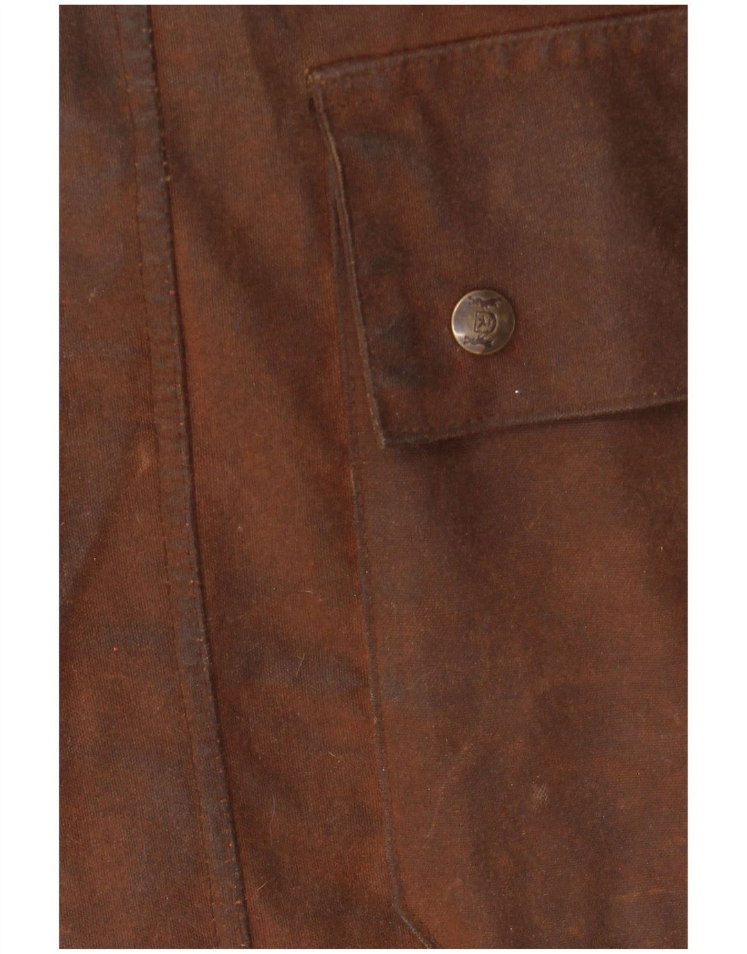 HUNTER Ανδρικό παλτό από κερωμένο βαμβάκι με κουκούλα Capelet UK 34 XS Καφέ βαμβάκι