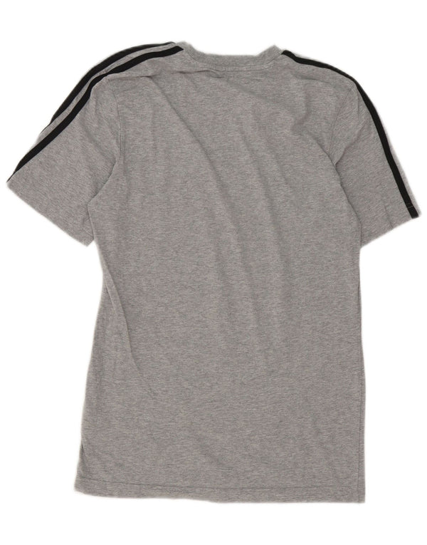 Ανδρικό T-Shirt Adidas Top Μικρό γκρι βαμβακερό