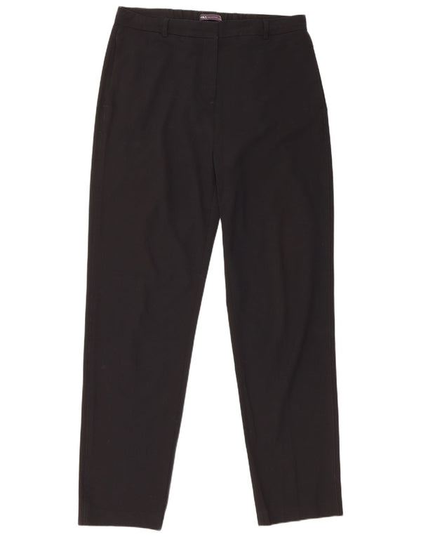 Γυναικείο ψηλόμεσο παντελόνι Chino Marks & Spencer UK 14 μεγάλο W34 L32 μαύρο