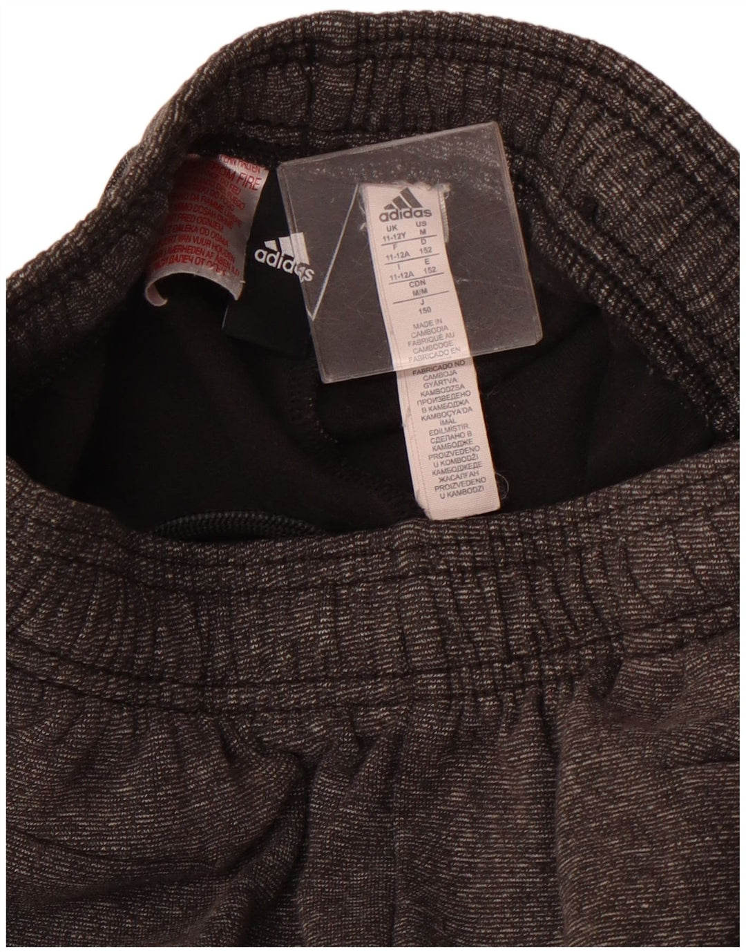 ADIDAS Κορίτσια αθλητική φόρμα παντελόνι Joggers 11-12 ετών Γκρι βαμβάκι