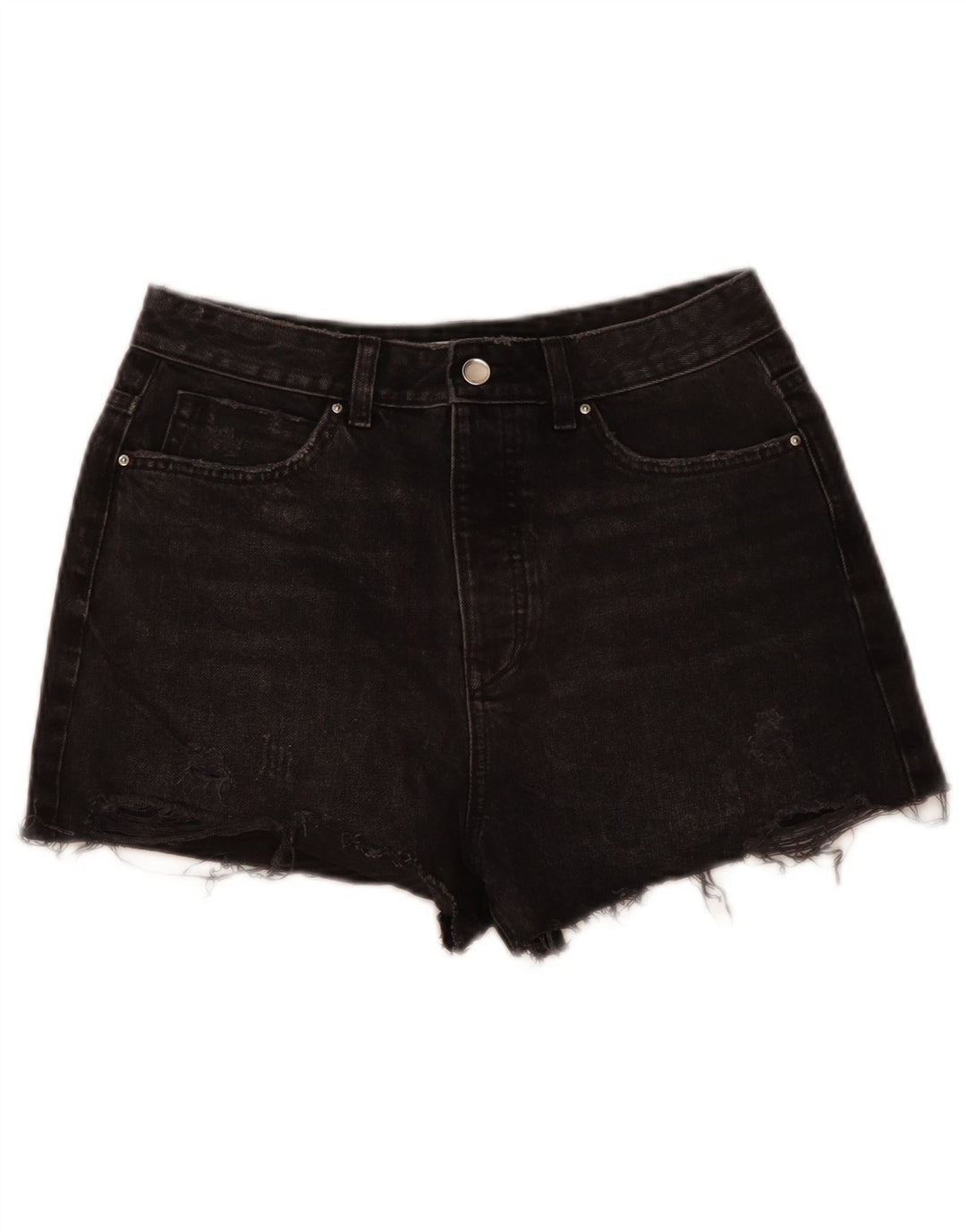 Zara Γυναικείο τζιν σορτς EU 40 Medium W30 Γκρι βαμβακερό