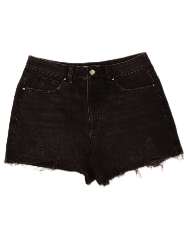 Zara Γυναικείο τζιν σορτς EU 40 Medium W30 Γκρι βαμβακερό