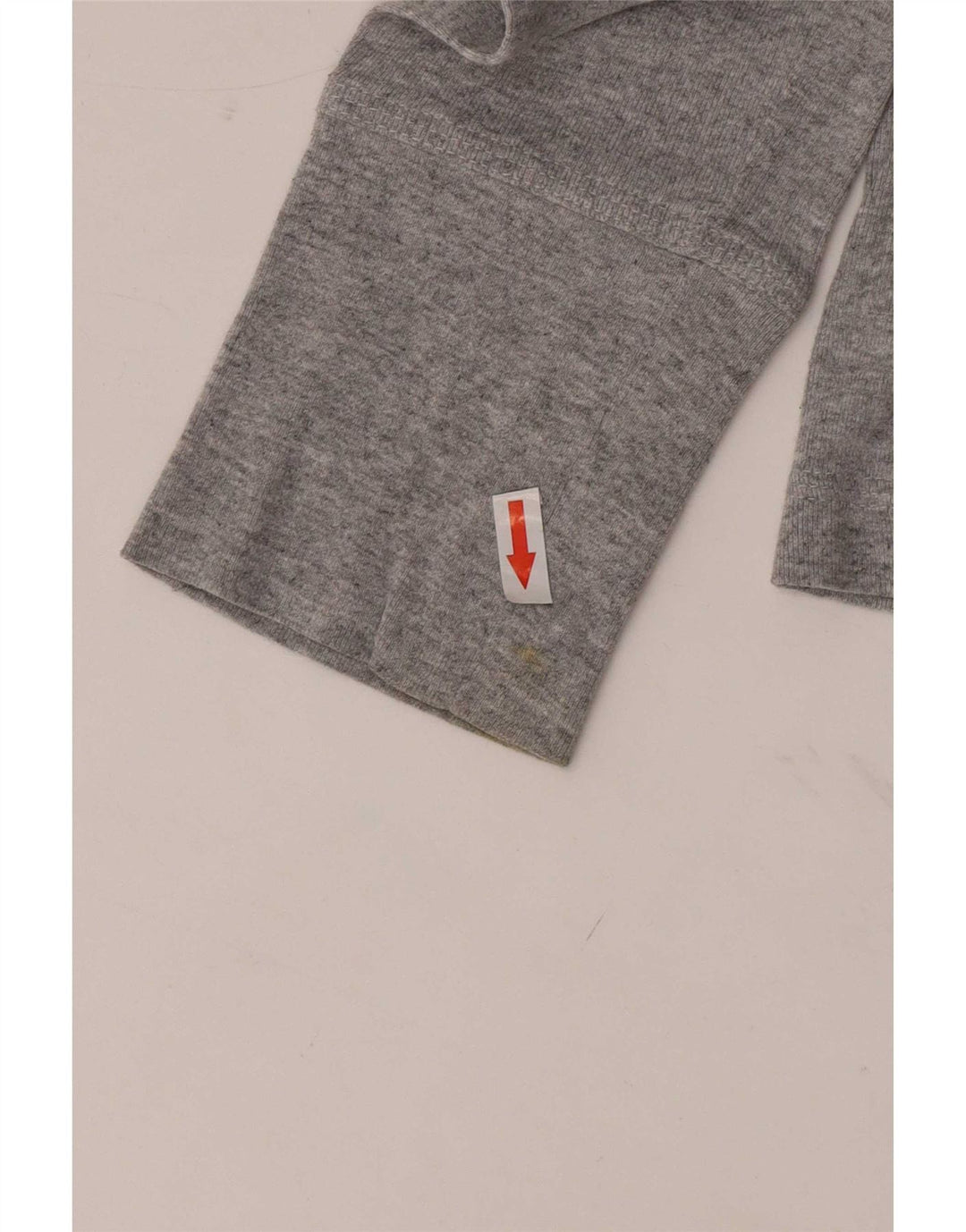 Adidas Γυναικείο τοπ μακρυμάνικο UK 10 Small γκρι βαμβακερό