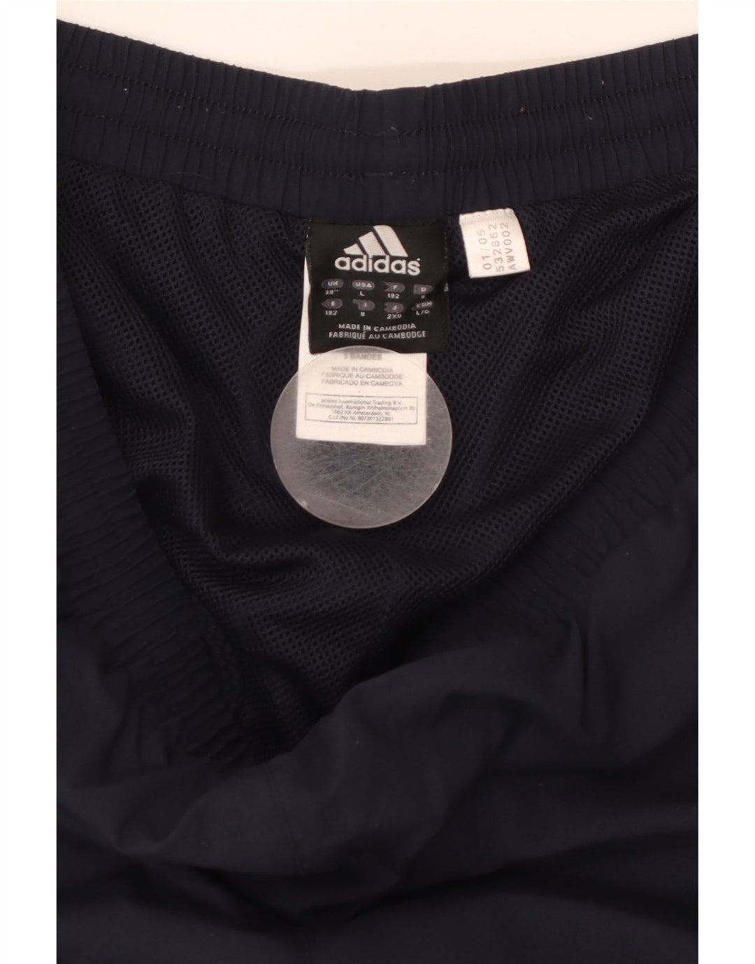 Ανδρική φόρμα ADIDAS Παντελόνι XL Navy Blue Polyester