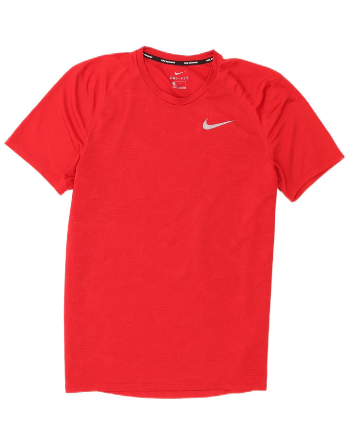Ανδρικό T-Shirt Nike Dri Fit Top μεγάλο κόκκινο πολυεστέρα