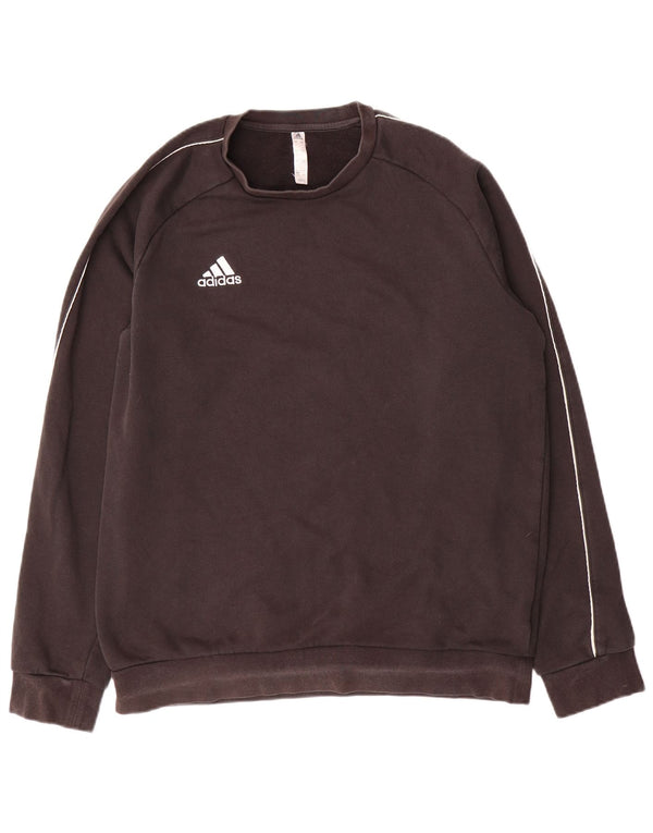 Ανδρικό φούτερ Adidas Jumper μεγάλο μαύρο βαμβακερό