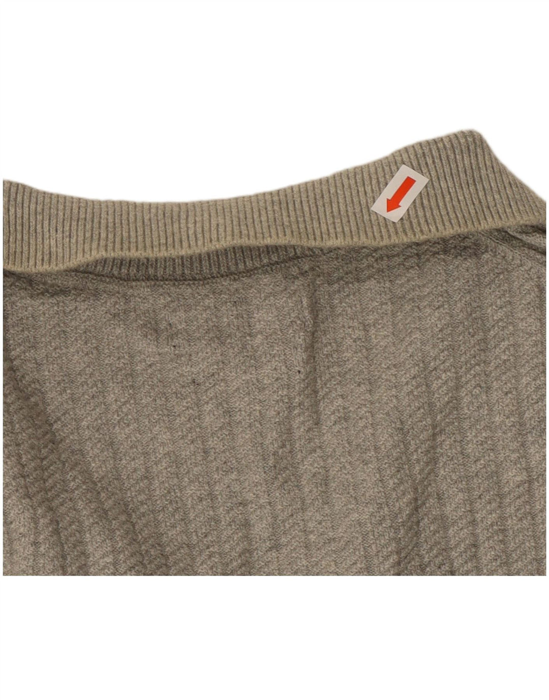 MASSIMO DUTTI Ανδρικό πουλόβερ με λαιμό polo, μεσαίο βαμβακερό