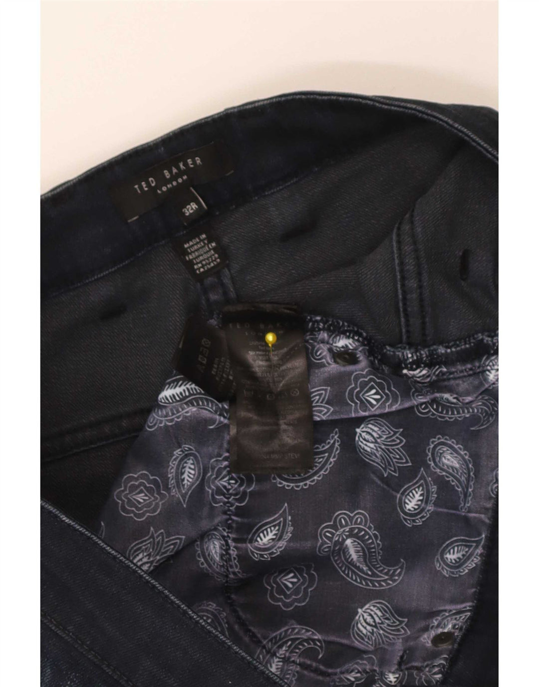Ted Baker Ανδρικό Slim Jeans W32 L31 Navy Blue Cotton