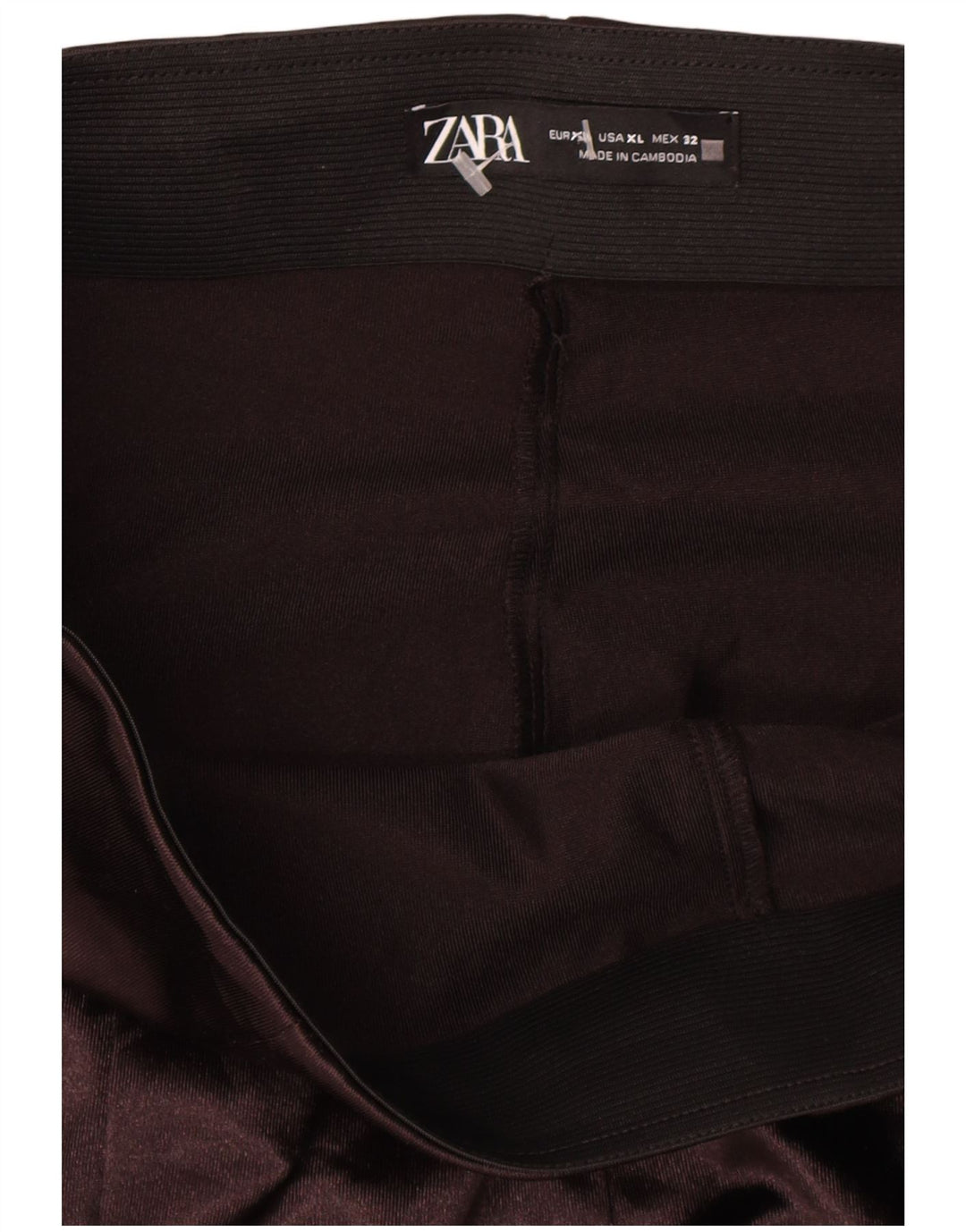 Zara Γυναικείο κολάν Flare UK 18 XL καφέ πολυεστέρας