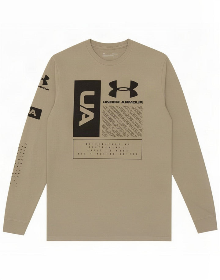 Under Armour Ανδρικό γραφικό μακρυμάνικο μπλουζάκι μικρό γκρι