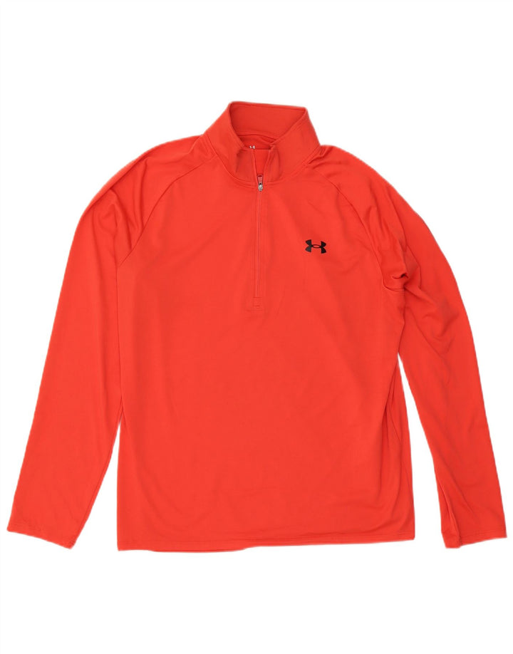 Ανδρική φόρμα πουλόβερ με φερμουάρ Under Armour Top Large Red