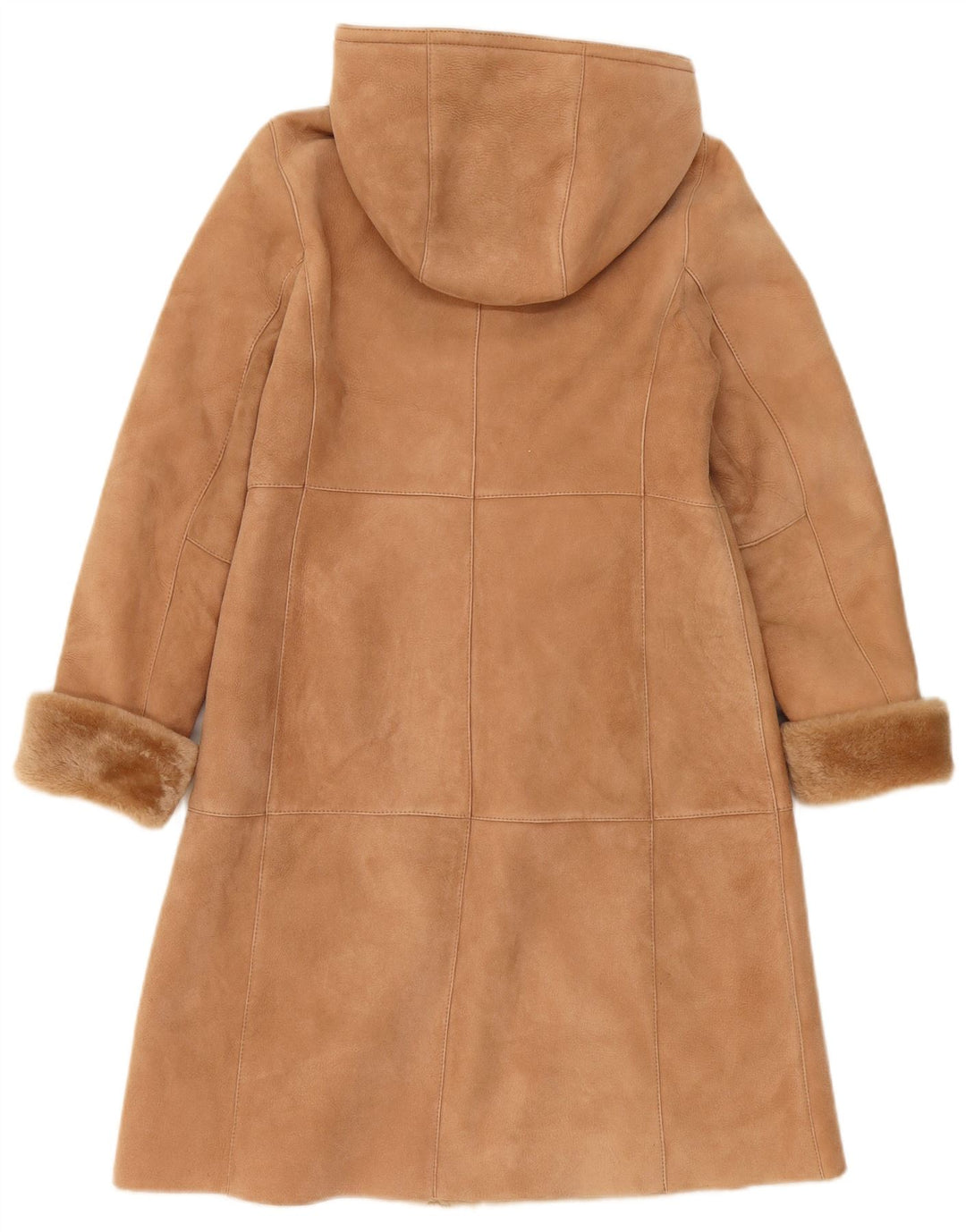 Vintage Γυναικείο παλτό Shearling UK 10 Small Beige