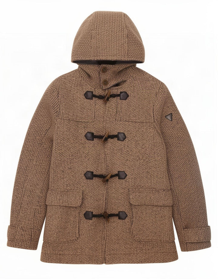 Guess Ανδρικό μπουφάν Duffle με κουκούλα UK 38 Μεσαίο καφέ πολυεστέρας