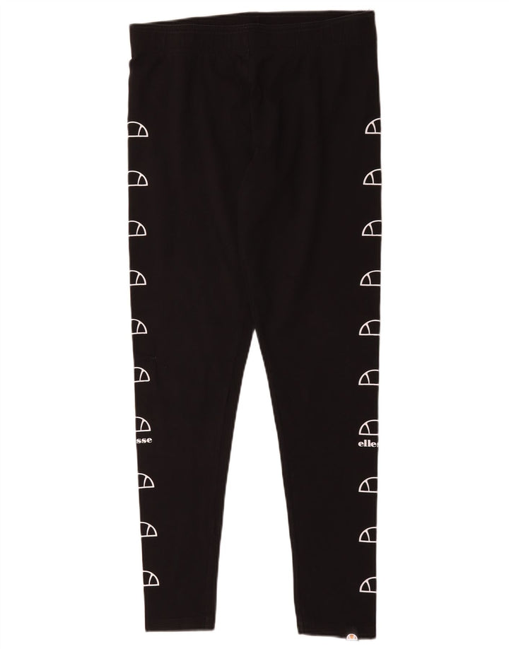 Ellesse Γυναικεία Γραφικά Κολάν UK 14 Large Black