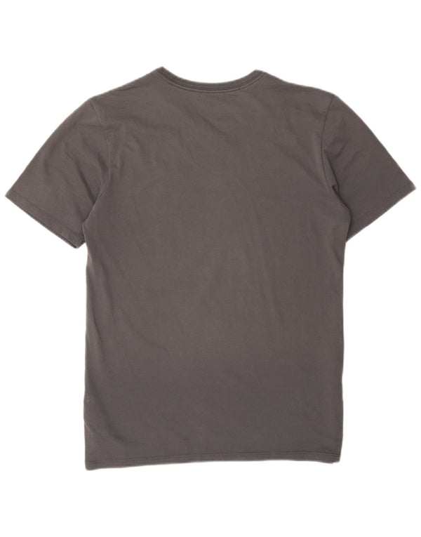 Μπλουζάκι Nike ανδρικό Dri Fit γραφικό μπλουζάκι, μικρό γκρι βαμβακερό