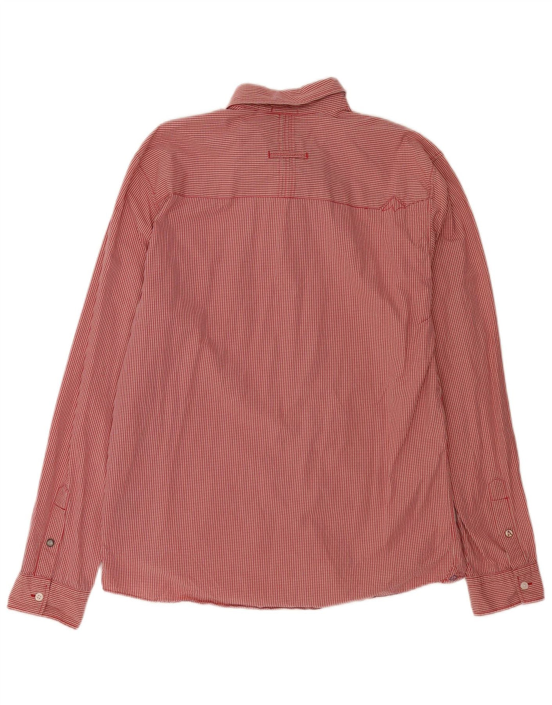 Ανδρικό πουκάμισο Quiksilver XL Red Gingham Cotton