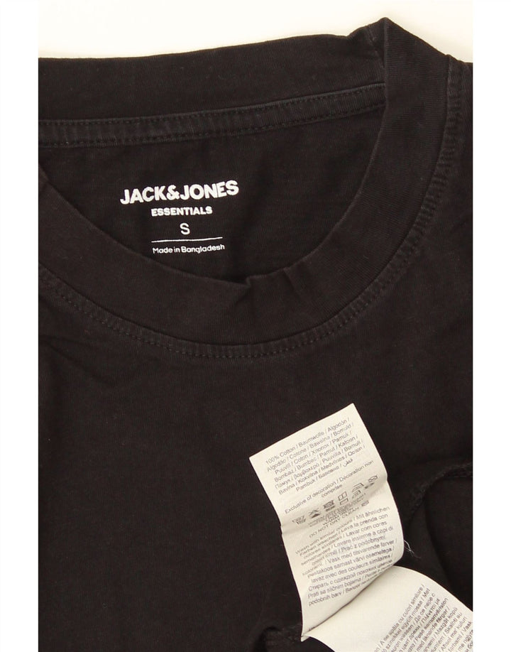 Jack & Jones Ανδρικό T-Shirt Top Μικρό μαύρο βαμβακερό