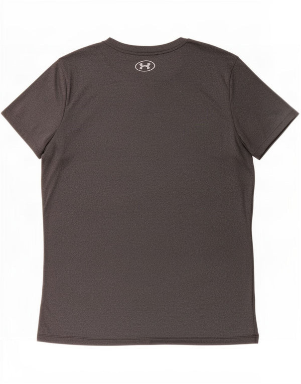 Under Armour Γυναικείο T-Shirt Top UK 14 Medium Grey Polyester